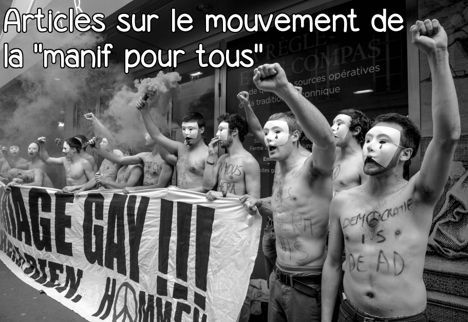 Lien vers la liste d'articles : La "manif pour tous"